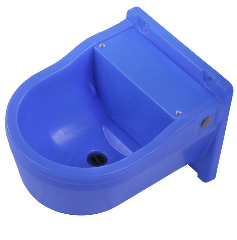 ถ้วยน้ําปลูกสัตว์สีน้ําสีฟ้าสําหรับวัว ม้า แกะ - งานหนัก PP สร้างพลาสติก