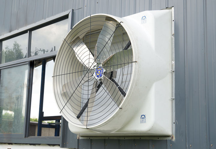 พัดลมออกโรงเลี้ยงสัตว์ ด้วยปริมาณอากาศ 56.4m3/h และกระแสไฟฟ้า 1.8A