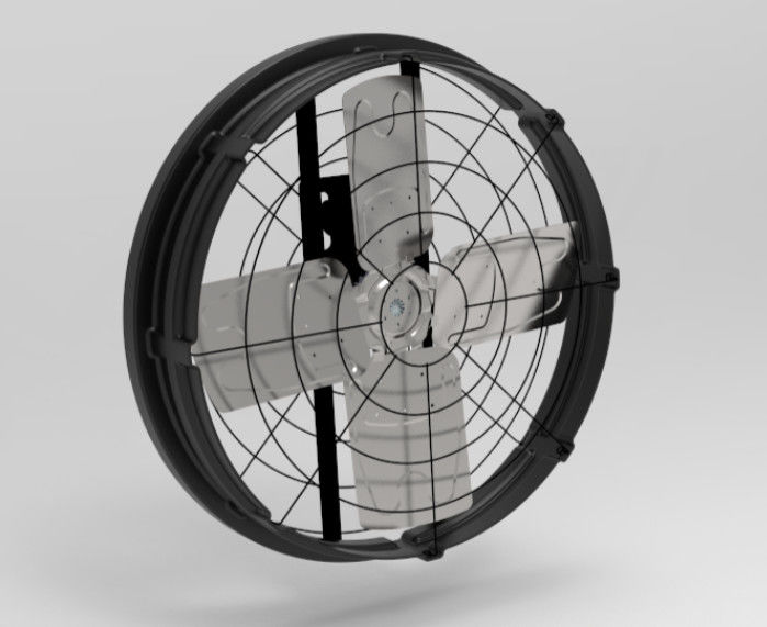 พัดลมโรงเลี้ยงสัตว์ที่มีเสียงดัง≤69dB 1122*1122*306mm ขนาดกรอบและพลังงานเข้า 300w