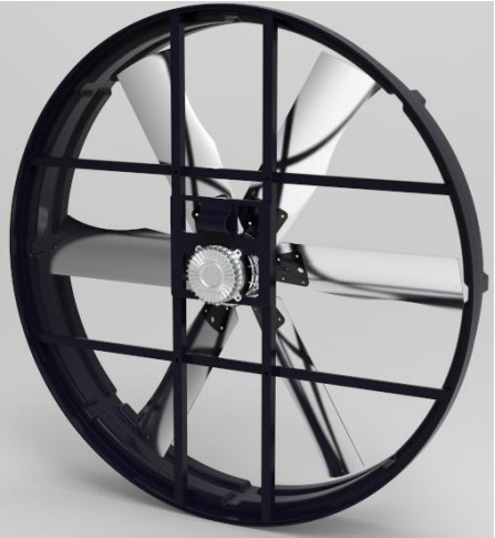 พัดลมปานล์ 72' 'ที่มีการไหลอากาศ 120,000 m3/h และ 2000w สําหรับการแปลงอากาศโรงเลี้ยง