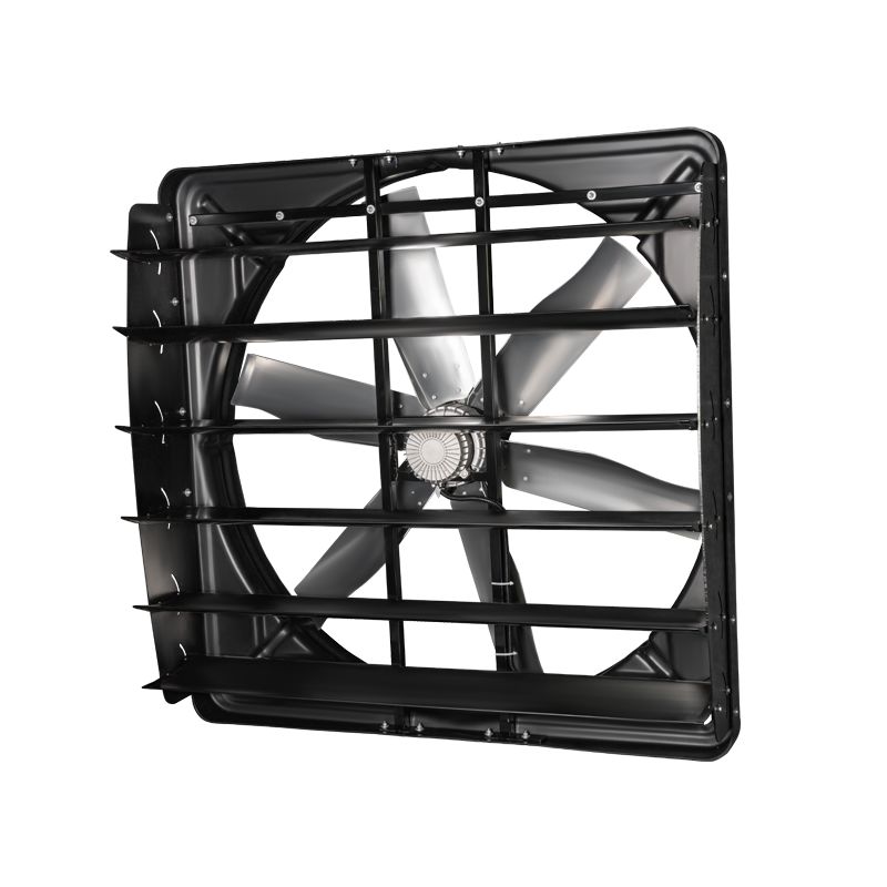 พัดลมระบายอากาศสำหรับปศุสัตว์ทนทาน 3 เฟส/380-480V/50-60HZ ความเร็วลม 6.2m/s มอเตอร์ DC แบบไร้แปรงแม่เหล็กถาวรโรเตอร์ภายนอก