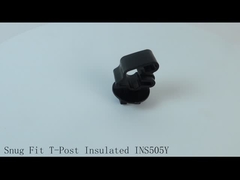 อุปกรณ์ประกอบความละเอียดของเหล็กสีเหลืองและสีดํา สําหรับรั้วไฟฟ้า