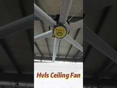 พัดลมเพดานอุตสาหกรรมที่มีมอเตอร์ EC ไม่มีแปรงและกว้าง 7300 มม