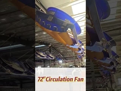 ความเร็วการหมุน 345 รอบ / นาที พัดลมอุตสาหกรรมที่มีพลังงาน 2000w / 2.7hp มอเตอร์