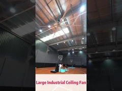6pcs สารพัดลวดเหล็ก พัดลมเพดานอุตสาหกรรมสําหรับพื้นที่ครอบคลุม 1400m2 และเสียงต่ํา